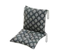 kuyouqi Thick Printed One-piece Chair Cushion with Ties, Square Seat Pad Back Cushion Soft Backrest Seat Cushions for Dining Sofa Office Study Garden (Tree #2, 40 x 80 cm)
