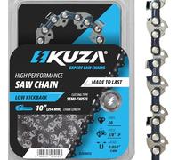 KUZA 10 Inch Chainsaw Chain 1 Pack - .050" Gauge, 3/8" Low Profile Pitch, 40 Drive Links, Easy to Install, Highly Durable, German Steel, Low Kickback fits HUSQVARNA, RYOBI, STIHL Chainsaw and more