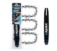KUZA 14 Inch Chainsaw Bar& Chain Combo - 3/8" LP Pitch, .050" Gauge, 52 Drive Links Fits Husqvarna 120, Echo CS-310, Ryobi RY3714& More (3 Chains + 1 Bar)