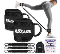KUZARO Resistance Bands Set with Ankle Straps, Legs and Glutes Workout Equipment, Ankle Weights Bands for Women, Booty Exercise Equipment for Kickbacks and Hip Training, Home Gym Fitness Equipment