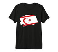 Kuzey Kibris Northern Cyprus Flag Premium T-Shirt