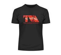 Kuzi Tees Loki TVA T-Shirt, Time Variance Authority Kids Adults Novelty Geek Funny Unisex Typography Black Extra Large T-Shirt