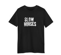 Kuzi Tees Slow Horses T-Shirt Unisex London TV Drama Black Extra XXL T-Shirt
