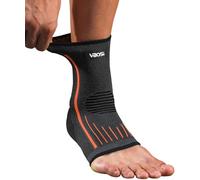 Kuzimua 2 Pack Ankle Support Brace for Plantar Fasciitis, Sprained Ankle, Achilles Tendonitis, Ligament Damage, Sports, Foot Support Socks for Men and Women (2x Orange, L)