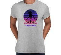 KuziTees Running up That Hill Kate Bush Grey Extra Large T-Shirt
