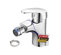 KUZOR Single Lever Bidet Mixer Tap Chrome Brass Modern Bidets for Bathroom Lavatory Washroom RV with G1/2 UK Standard Water Hoses Quick Installation