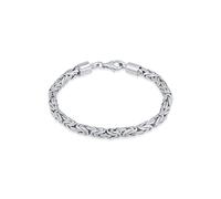 Kuzzoi Buddha Silver Bracelet for Men Handmade King's Chain Bracelet mm