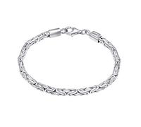 Kuzzoi Buddha Silver Men Bracelet - Handmade Genuine Solid
