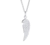 Kuzzoi Men Sterling Silver Wing Pendant Necklace 55cm Handcrafted Artistic