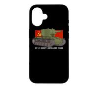 KV-2 Heavy Russian Tank WW2 Soviet Russia Flag Case for iPhone 16