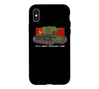 KV-2 Heavy Russian Tank WW2 Soviet Russia Flag Case for iPhone X/XS