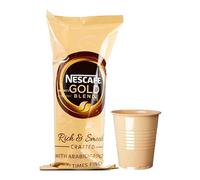 KV&C - Gold Blend | Instant BLACK Coffee | In Cup Vending Machines | Camping | Travel | 73mm | INCUP KLIX Drinks (BLACK - NO SUGAR - 25 CUPS (1 SLEEVE))