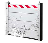 KV-OOGG Flood Defence Barrier Reusable Aluminum Flood Control Barrier Heavy Duty Flood Prevention Barrier For Garage Door Home Entrance Basement(N,90 * 40cm)