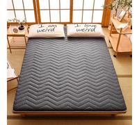 KV-OOGG Futon Mattress, Roll Up Floor Mattress, Japanese Thick Tatami Mattress, Folding Mattress, Portable Student Dormitory Sleeping Pad (Color : A, Size : 90X200cm)