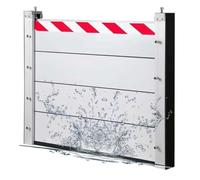 KV-OOGG Modular Flood Barrier, Aluminum Reusable Flood Control Barrier, Flood Defence Barrier For Garage Door Home Entrance Basement Door Dam Shield(W,180 * 20cm)