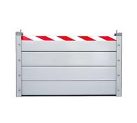 KV-OOGG Tall Doorway Flood Barrier, Vertical Detachable Reusable Aluminum Flood Defence Barrier, Heavy Duty Stop Log System For Home Garage Door Metal Flood Gates(N,150 * 40cm)