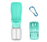 KVBUCC 1 Piece Dog Walking Water Bottle, 350ml, Blue, Carabiner Included