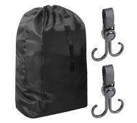 KVBUCC 1 Stroller Travel Bag with 2 Black Hooks, Stroller Airplane Travel Bag, Portable Stroller Bag, Suitable for Strollers 114 * 49 * 43CM