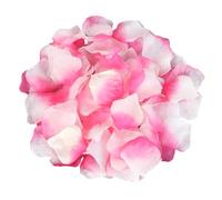 KVBUCC 1000pcs pink and white rose petals, artificial rose petals, romantic atmosphere props, suitable for wedding, valentine's day, anniversary