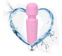 Kverg Small Travel Manual Back Massagers, Deep Tissue Handheld Percussion Tool for Full Body Pain Relief, Gift for Men and Women (Pink)