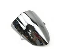KVGAEANDNK For ZX-6R 636 2009-2022 Motorcycle Windshield WindScreen For 09 10 11 12 13 14 15 16 17 18 19 20 21 22 Motorbike Windshield(Silver)