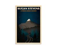 KVIINKD Europe America Fashion Sufjan Stevens Vintage Travel Living Bed Room Decor Modern Aesthetic Wall Art Posters Gift For Friend Unframe-style 20x30inch(50x75cm)