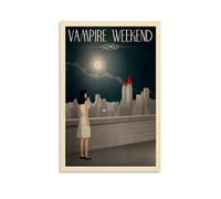 KVIINKD Europe America Fashion Vampire Weekend Vintage Travel Living Bed Room Decor Modern Aesthetic Wall Art Posters Gift For Friend Unframe-style 08x12inch(20x30cm)