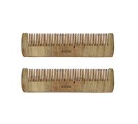 Kvitoe Wooden Beard Comb Pocket Beard Mustache Comb for Men Pocket Comb Set of 2