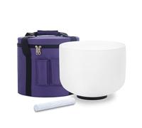 KVKA 432hz Crystal Singing Bowl C Note Root Chakra 14 Inch With Carrying Case