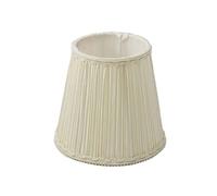 KVKAPLNNTR 2PCS Ivory White Lace Fabric Lamp Shades,Modern Small Table Lampshade,E14 Lampshade