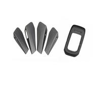 KVKQMLFEAW Car Central Control Panel Car Door Handle Armrest Center Console Cup Holder Panel Cover Wrap Trim for ID.4 2021 2022 2023 2024(4pcs Matt Door)