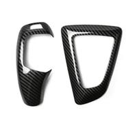 KVKQMLFEAW Car Central Control Panel for F30 F20 F10 F31 F32 F36 F34 F22 for X3 F25 for X5 F15 Series 1 3 4 5 ABS Car Gear Shifter Knob Cover Trim Accessory(A and C RHD Black)