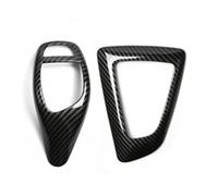 KVKQMLFEAW Car Central Control Panel for F30 F20 F10 F31 F32 F36 F34 F22 for X3 F25 for X5 F15 Series 1 3 4 5 ABS Car Gear Shifter Knob Cover Trim Accessory(B and C RHD Black)