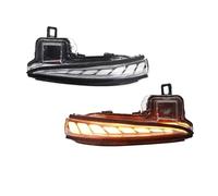 KVKQMLFEAW Dynamic Turn Signal For Tacoma For RAV4 Alphard Vellfire For Highlander Dynamic Flash LED Car Front Side Mirror Turn Signal Arrow Lights Side Mirror Indicator(Clear Lens)