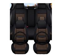 KVKQMLFEAW For Opel For Astra J 2025 5seats Flax Universal Car Seat Covers All Inclusive Protectors Steering Wheel Cover Seat Cushion Covers(3)