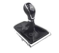 KVKQMLFEAW Gear Shift Knob for Buick for Excelle GT XT 2009-2014 Car 5/6 Speed Gear Shift Knob Lever Stick Gaiter Boot Cover 55565904 Shifts Head Gears(6 Speed Set)
