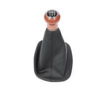 KVKQMLFEAW Gear Stick Cover for Passat B5 1998-2004 Car 5/6 Speed Gear Shift Knob Leather Gaiter Boot Cover Case Car Styling Accessories(Wood 5 Speed)