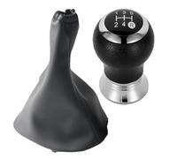 KVKQMLFEAW Gear Stick Cover for Yaris II 2 MK2 2005-2011 Car Gear Shift Knob Shifter Lever Stick Gaiter Boot Cover Cars Accessories(5 Speed Black 2pcs)