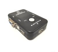 KVM Switch 2 Port USB 2.0 With 1920X1440 At 60Hz VGA Output For VGA Monitor For Dual Computer Control For Windows Unix For Linux Systems