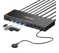 KVM Switch 3 Monitors 3 Computers USB C, KVM Switch for 2 Laptops&1 Desktop