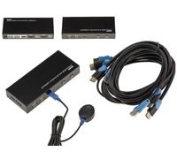 KVM Switch HDMI - USB - 2 Ports Full, Comes With Cords And Remote Control