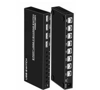 KVM Switcher Splitter - USB Synchronizer/Sharer, USB Keyboard Mouse Synchronizer Controller, 8-in-4-out USB 2.0 Printer Sharing Device For Windows/Linux/Android