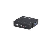 KVM VGA/USB Switch 2x1 2-Port with Audio/Mic 151252