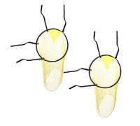 KVMORZE 2 Pcs Soccer Top Bins, Soccer Targets for Goals Training, Soccer Ball Target with Highlighted, Soccer Goal Target Nets for Shooting Accuracy Training, Practice Equipment Trainer Gifts (Yellow)