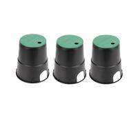 KVMORZE 3Pcs Electrical Splice Box, 6''Underground Electrical Junction Box | 6'' Diameter Sprinkler Valve Boxes for Garden Farm, Inground Electrical Box for Outdoor Electrical Wiring Splices