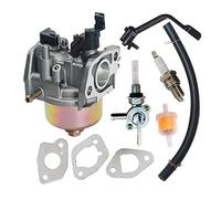 Kvooto Carburetor for Champion Power Equipment 3500 4000 Watts Gas Generator Engine Carb with Fuel Tank Shut Off Valve Spark Plug kit