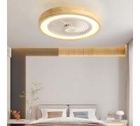 KVOYYIRA Ceiling Fans with Lights and Remote Quiet LED Dimmable Ceiling Fan with Lighting 5Blades DC Reversible Fan Chandelier Ceiling Light Available in Winter Summer for Bedroom Living Room-White