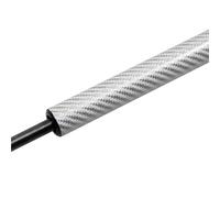 KVPYVYAMZ Car Boot Gas Springs For VW For Golf For Mk7 2012-2020 1PC Hood Strut Front Bonnet Gas Spring Lift Support Shock Damper Absorber Boot Flaps Bonnet Support Rod(Silver carbon fiber)