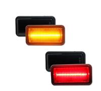 KVPYVYAMZ Turn Signal Light Wing For Camaro For Chevy II For Nova For Impala For C10 For Pickup For Truck 1968-1969 LED Side Lights Turn Signal Lights(4pcs Amber Red)