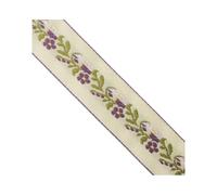 KVR Polyester Silk Brocade Jacquard Craft Trim Sewing Embroidery Decoration Ribbon Lace Garment Dress Skirt Wedding Party (Combo-5, 0.80 inch Wide, 5 mtr in a Pack)